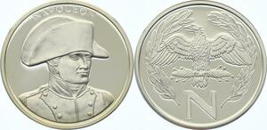 O4338 Medaille Napoléon Grande Armée Argent 999% BE Proof ->M offre