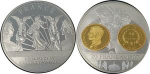 O4344 Medaille 20 Francs 1807 Napoléon Doré à l'or Fin 24 carats BE Proof