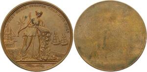 O4391 Rare Uniface Medal Great Britain Hannover Napoleon Paix d'amiens