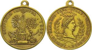O4408 Medaille Napoléon Souvenir Immortel 1840 Marengo Iena Eylau Wagram