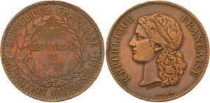 O4417 Medaille Exposition Universelle Suffrage universel Centenaire 1789