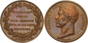 O4422 Medaille Charles X Picardie Visite Amiens 1827 Gayrard ->Make offer
