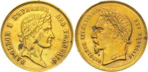 O4450 Medaille Napoléon I Napoléon III Empereur des Francais ->Make offer