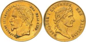 O4454 Medaille Napoléon I Napoléon III Empereur des Francais ->Make offer