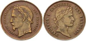 O4490 Medaille Napoléon I Napoléon III Empereur des Francais ->Make offer