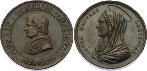 O4539 Medaglia Vatican Pius IX 1846-78 Causa Nostrae Laetitiae ->M offer