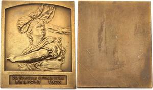 O4544 Plaque 26ème Concours National Tir Belfort Alsacienne 1923 ->Make offer