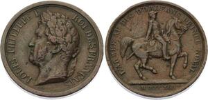 O4573 Medaille Louis-Philippe I Armée duc Orléans Prince Royal 1842 ->M offre