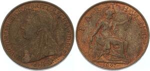 O4593 Great Britain Victoria Farthing 1897 KM 788.1 ->Make offer