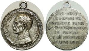 O5069 Medaille Militaire Gallieni 1916 Colonies Reunion Afrique IndoChina WWI