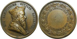 O5072 Medaille Académie de législation Toulouse 1851 Dantzell SUP