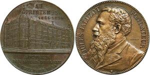 O5073 Medaille Jules Jaluzot Fondateur Printemps 1865 1890 Souvenir SUP