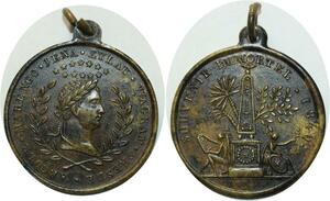 O5075 Medaille Napoléon Souvenir Immortel 1840 Marengo Iena Eylau Wagram
