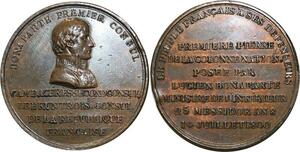 O5082 Rare Medaille Consulat Napoleon Colonne nationale Place Vendôme 1800