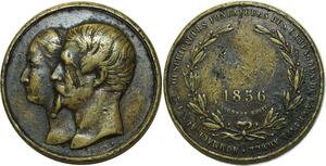 O5102 Medaille Napoleon III Eugenie 1856 Campagne Grande Arrivée