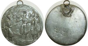 O5111 Jeton Unique Plomb Napoleon I Josephine de Beauharnais ->Faire offre