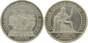 O5174 Medaille Nantes Chambre Tribunal Commerce Navire Argent SPL ->Make offer