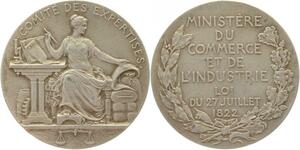 O5177 Medaille Comite des Expertises 1822 Argent Silver ->Make offer