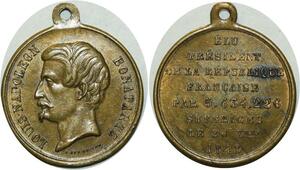 O5180 Medaille Louis Napoleon Bonaparte President 1848 SUP ->M offre