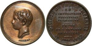 O5186 Medaille Société Prince Impérial 1862 Peybe Stern ->Make offer