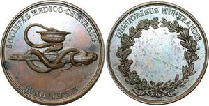 O5211 Rare Medaille Medecine Societé Chirurgie Caqué Baron Desnoyers SPL