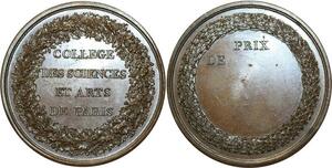 O5212 Medaille Collège des sciences arts Paris Baron Desnoyers SPL ->Make offer