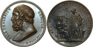 O5222 Rare Medaille Prix de Version Grecque Petit 1822 Baron Desnoyers SPL