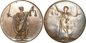 O5225 Unique cliché uniface Cours Assises Colonies Charles X 1828 Desnoyers SPL