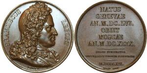 O5240 Medaglia François Lefort politicien 1819 Petit Baron Desnoyers SPL