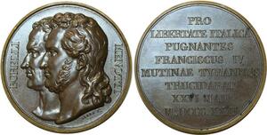 O5242 Scarce Austria Medal Franz IV Barre 1831 Borelli Menotti Desnoyers SPL