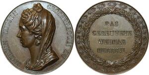 O5247 Scarce Medal Germany Napoleon Grande-duchesse Luise 1806 Weimar Desnoyers SPL