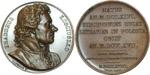 O5286 Scarce Medal Tadeusz Kościuszko Poland USA War 1818 Baron Desnoyers SPL