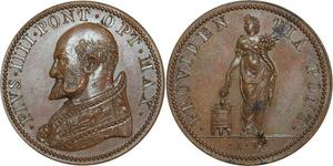 O5310 Scarce Medal Papale Pius IV Proventia Pivs IIII Baron Desnoyers SPL