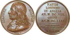 O5312 Scarce Johannes Milton 1608 1674 Vivier Baron Desnoyers SPL ->Make offer