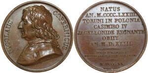 O5322 Scarce Medal Poland Nicolas Copernic Thorn 1473 1543 Vivier Desnoyers SPL