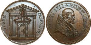 O5331 Rara Vatican Papal Medaglia Pio IV 1559-1565 G A Medici Desnoyers SPL