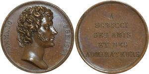 O5356 Rare Medaille Tommaso Sgricci Italian Actor Baron Desnoyers SPL