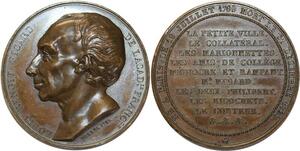 O5358 Rare Medaille Louis Benoit Picard Borrel 1832 Baron Desnoyers SPL