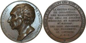 O5359 Rare Medaille Louis Benoit Picard Borrel 1832 Baron Desnoyers SPL