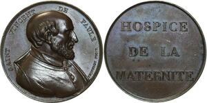 O5423 Medaille Hospice maternité Saint Vincent Paul Jeuffroy Desnoyers SPL