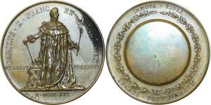 O5469 Rare Medaille Charles X sacre Reims 29 mai 1825 Baron Desnoyers SPL