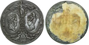 O5477 Rare Epeuve Plaque Louis-Philippe Marie Amélie 1830 Barre Desnoyers SUP