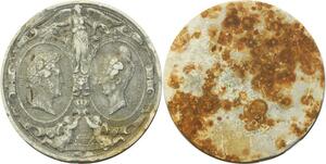 O5478 Rare Epeuve Plaque Louis-Philippe Marie Amélie 1830 Barre Desnoyers