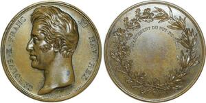 O5515 Rare Medaille Charles X Puy-de-Dôme depaulis Baron Desnoyers SPL FDC