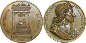 O5518 Rare Medaille François Salignac Mothe-Fénelon 1825 Caunois Desnoyers SPL