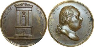 O5522 Medaille Louis XVIII Monument Jeanne Arc Paris 1820 Puymaurin Desnoyers