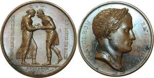 O5578 Rare Medaille Stephanie Napoleon 1806 Droz Andrieu Desnoyers SUP+