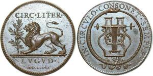 O5651 Rare Jeton Cercle littéraire 1809 Napoleon Baron Desnoyers FDC