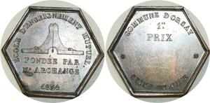 O5702 Rare Jeton Louis-Philippe 1834 Archange 1er prix Baron Desnoyers SUP