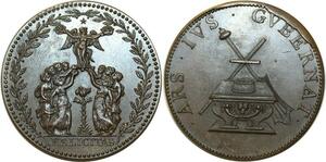 O5734 Medaille Felicitas Ars Ivs Gvbernat XIX Baron Desnoyers SPL ->Make offer